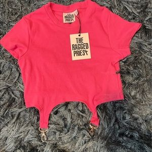 The Ragged Priest Pink Crop Top